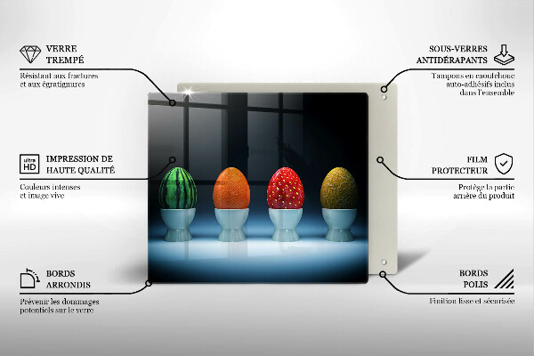 Chopping board Abstraction egg fruits