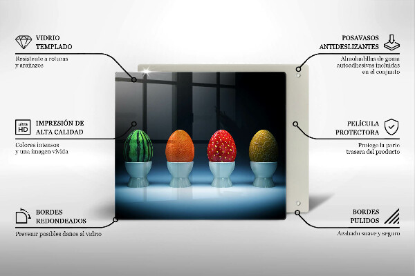 Chopping board Abstraction egg fruits