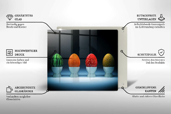 Chopping board Abstraction egg fruits