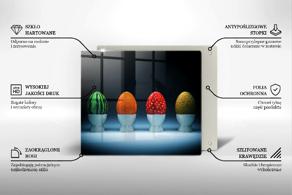 Chopping board Abstraction egg fruits