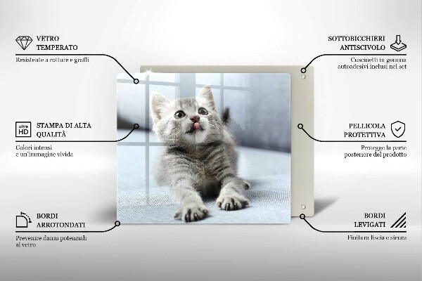 Chopping board Little cute kitty