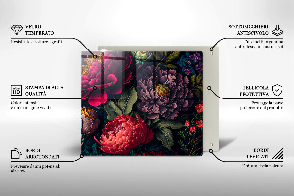 Chopping board Beautiful flowers