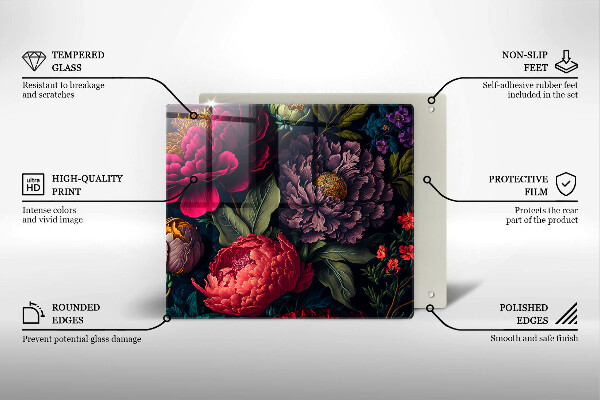 Chopping board Beautiful flowers