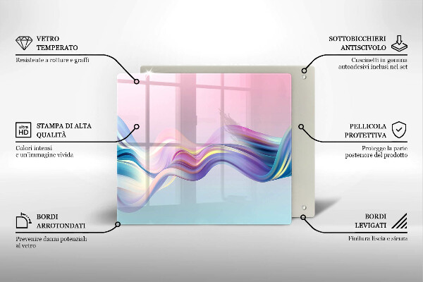Chopping board Pastel abstraction