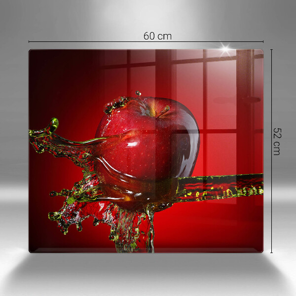 Chopping board Apple fruit in water