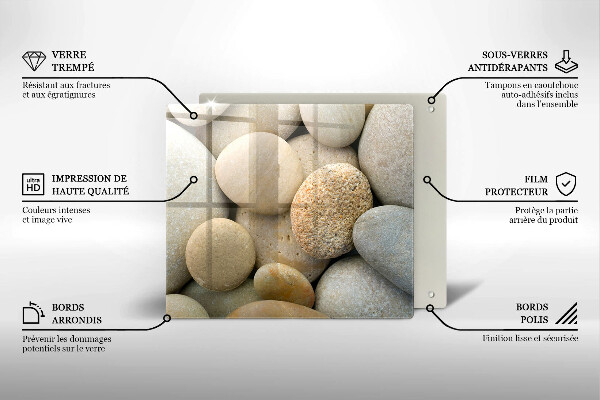 Chopping board Oval stone pattern