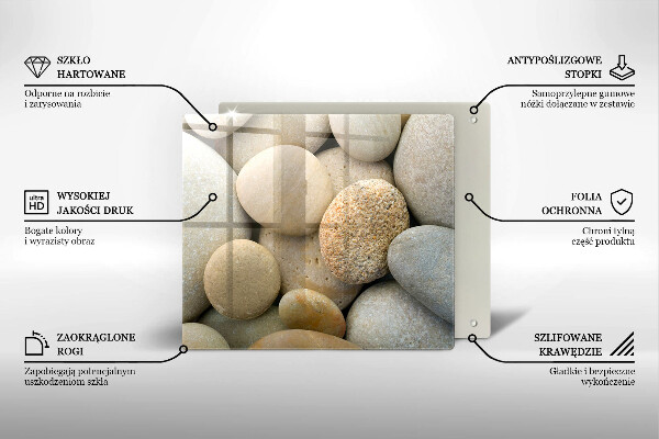 Chopping board Oval stone pattern