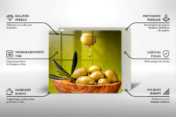 Chopping board Tasty olives