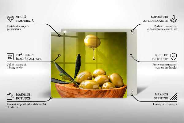 Chopping board Tasty olives