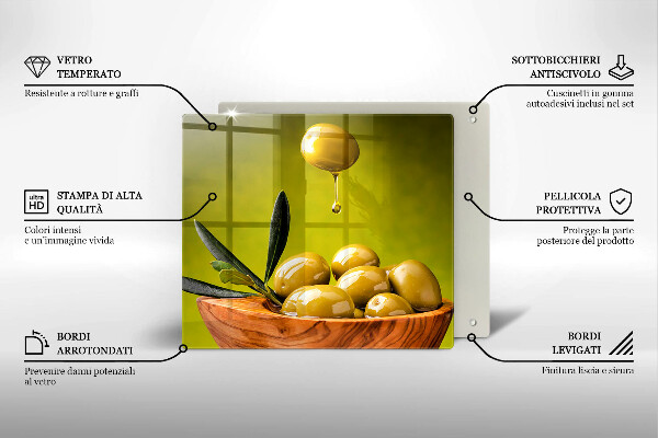 Chopping board Tasty olives