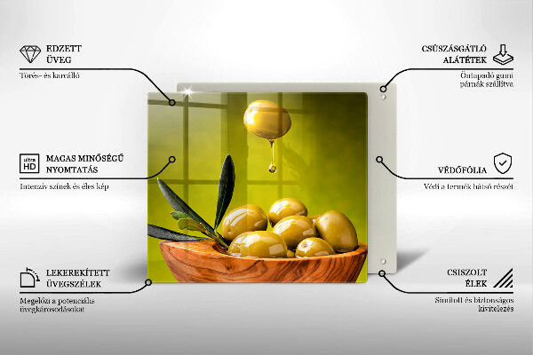 Chopping board Tasty olives