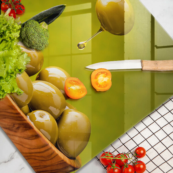 Chopping board Tasty olives