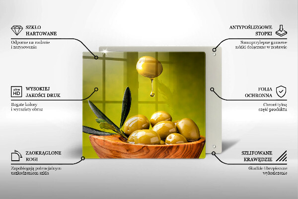 Chopping board Tasty olives