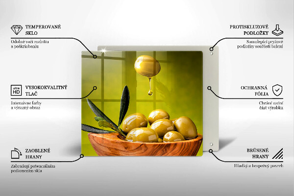 Chopping board Tasty olives