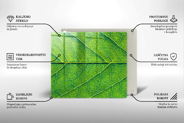 Chopping board Leaf lines nature
