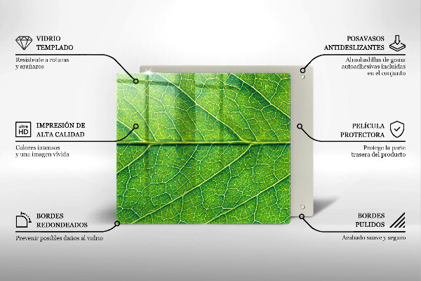 Chopping board Leaf lines nature