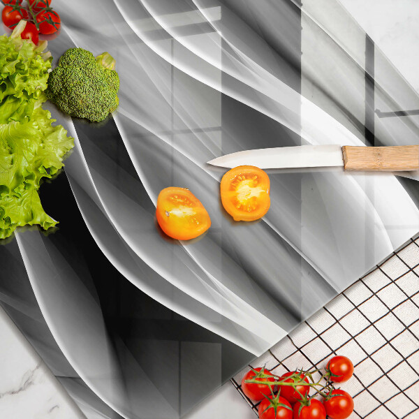 Chopping board Abstraction of smoke lines