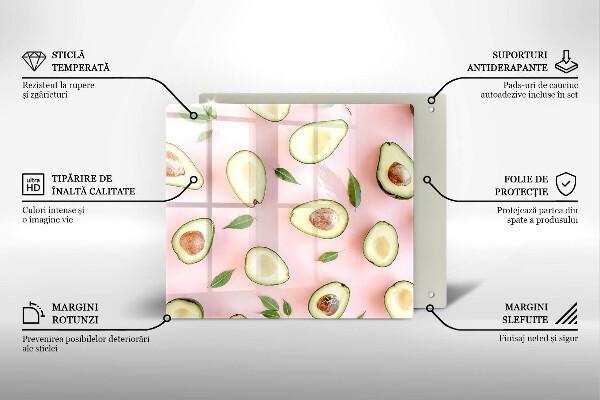 Chopping board Avocado pattern