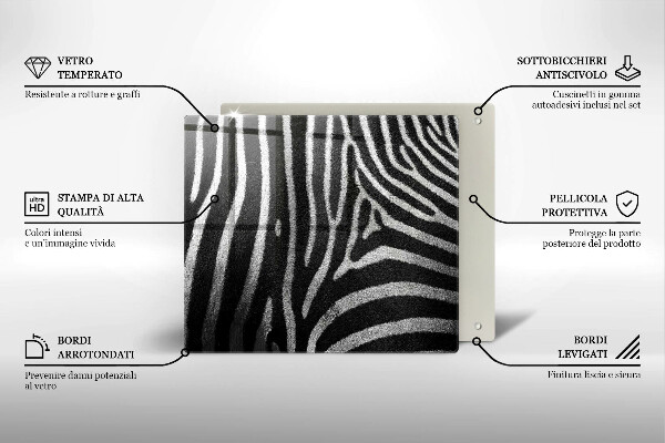 Chopping board Zebra stripes