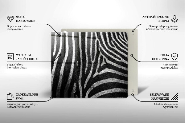 Chopping board Zebra stripes