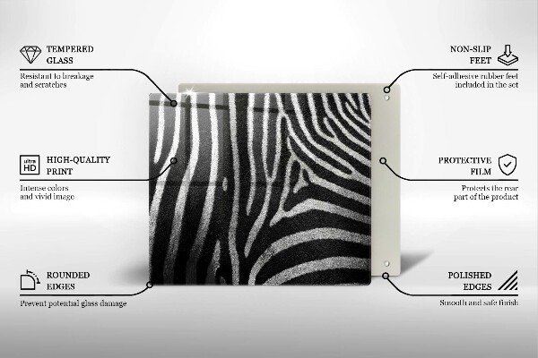 Chopping board Zebra stripes