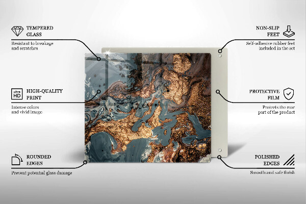 Worktop saver large Golden Rock structure