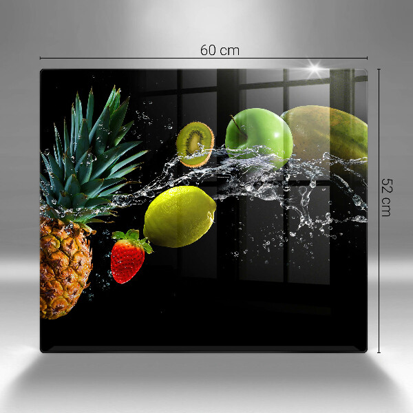 Glass worktop protector Fruits in water