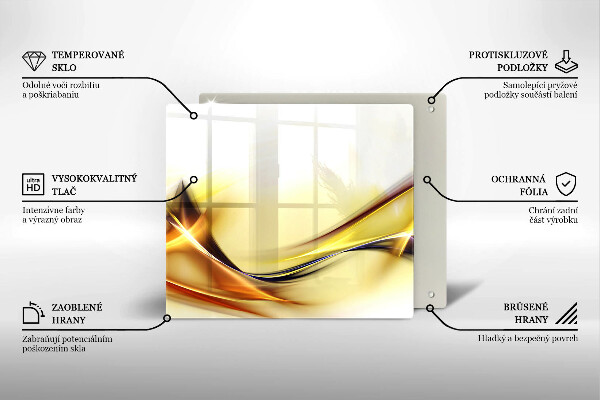 Chopping board Abstraction light lines