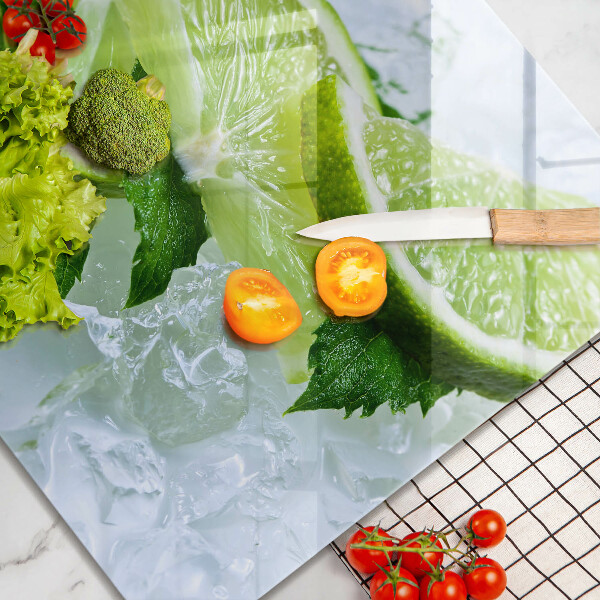 Chopping board Lime mint and ice