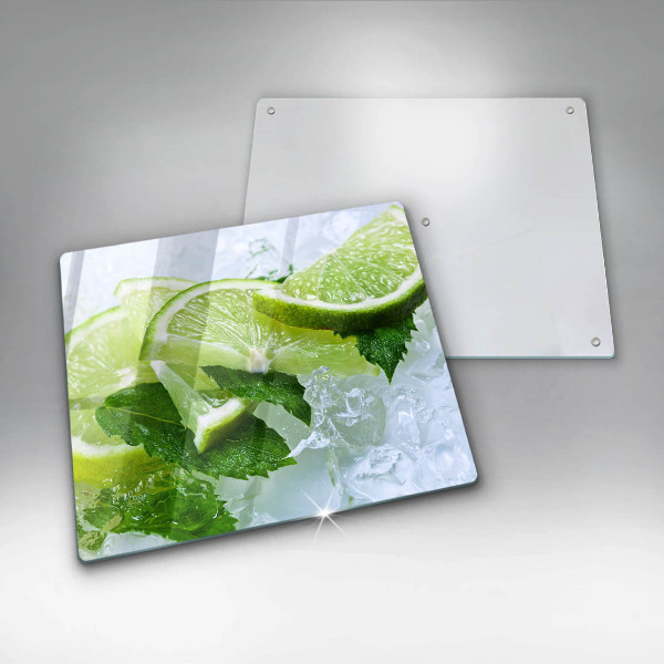 Chopping board Lime mint and ice