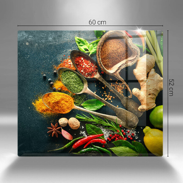Chopping board Kitchen spices of spoon