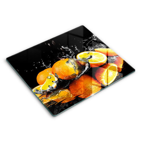 Chopping board Juicy fruit oranges