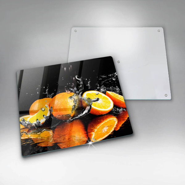 Chopping board Juicy fruit oranges