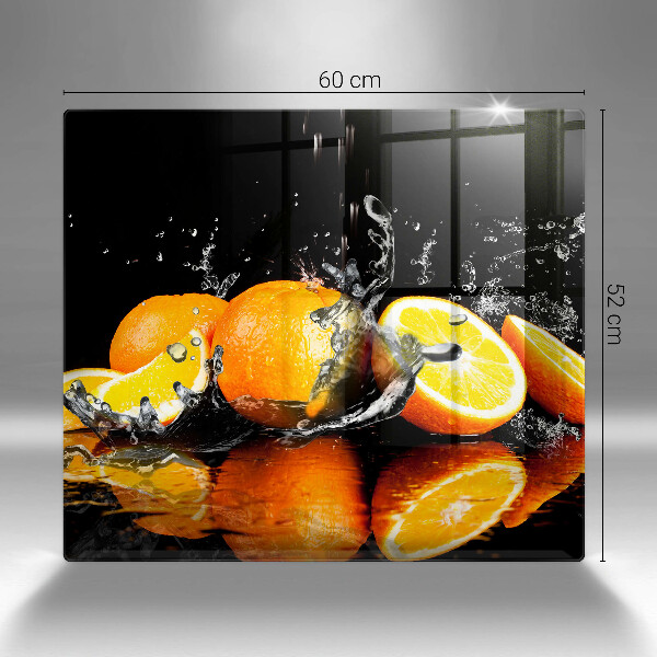 Chopping board Juicy fruit oranges