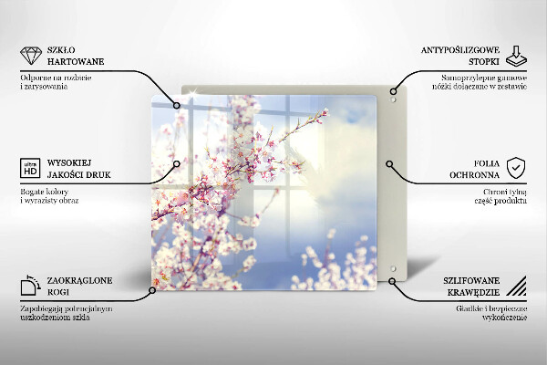 Chopping board A blooming tree