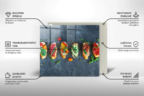 Chopping board Colorful Sandwiches