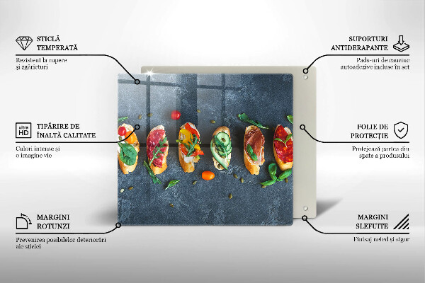 Chopping board Colorful Sandwiches