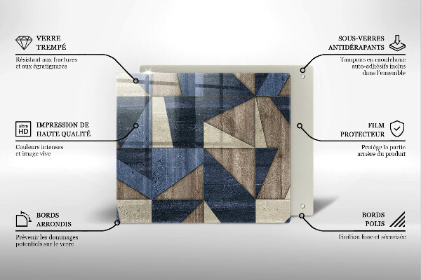 Chopping board Geometric abstraction