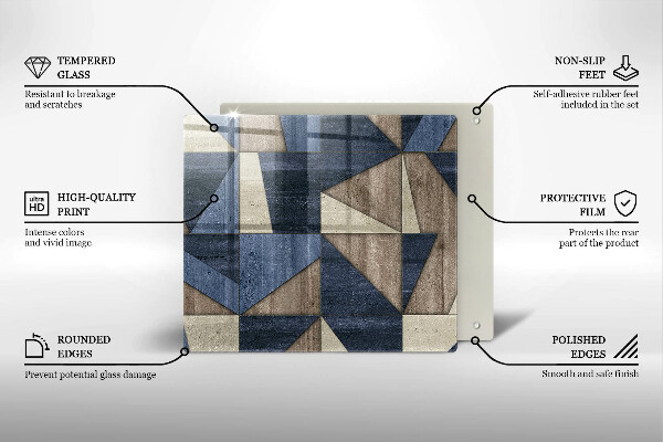 Chopping board Geometric abstraction