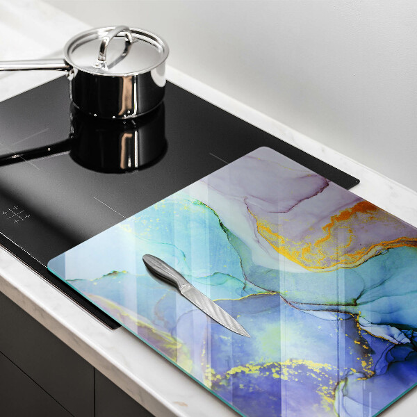 Chopping board Cracked stone gold