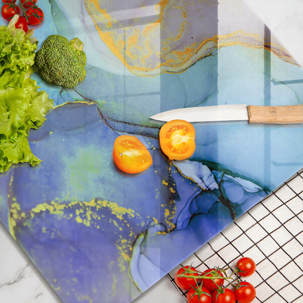 Chopping board Cracked stone gold