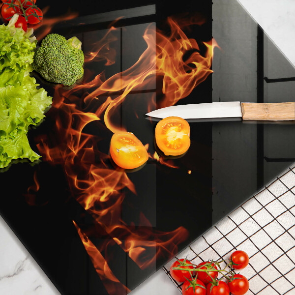 Chopping board Fire flame