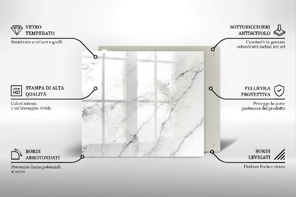 Chopping board Elegant marble texture