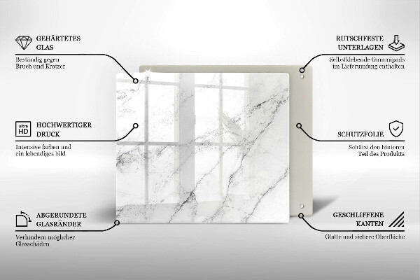 Chopping board Elegant marble texture