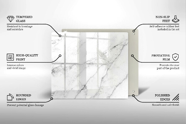 Chopping board Elegant marble texture