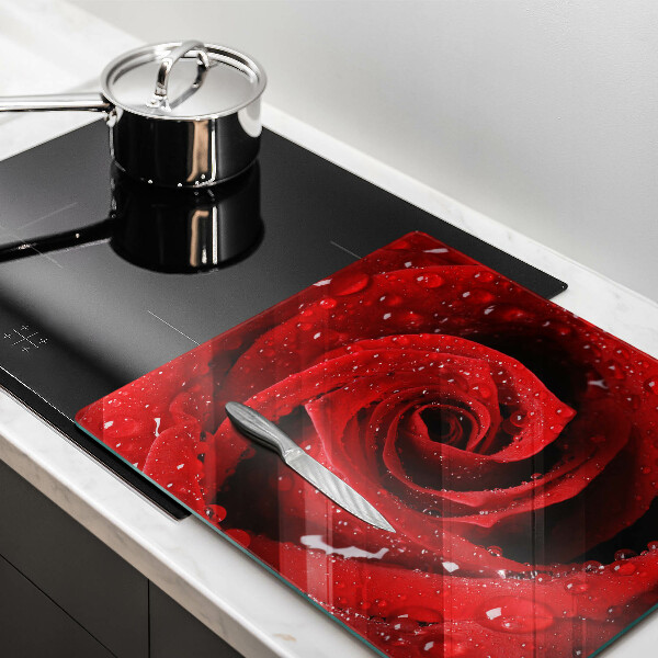 Chopping board Rose flower petals