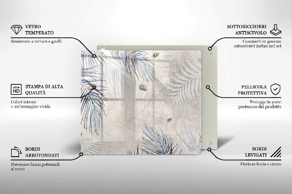 Chopping board Subtle leaves
