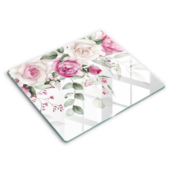 Chopping board Watercolor roses