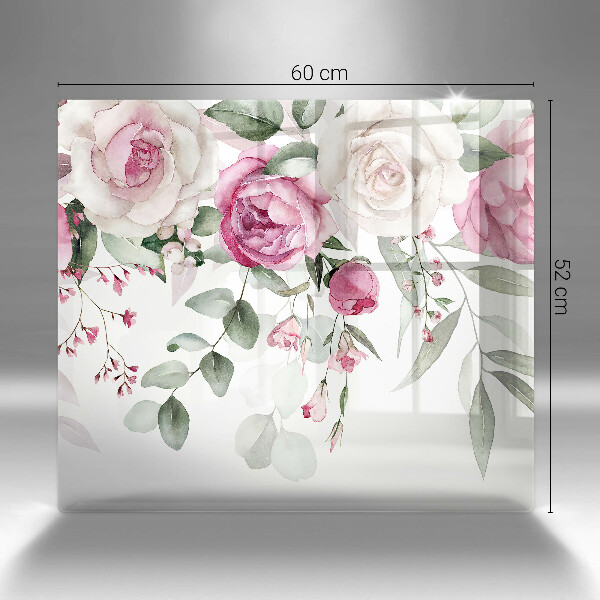 Chopping board Watercolor roses