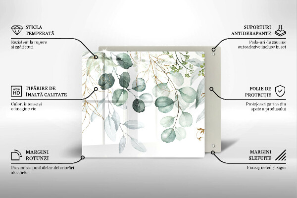 Chopping board Painted plants